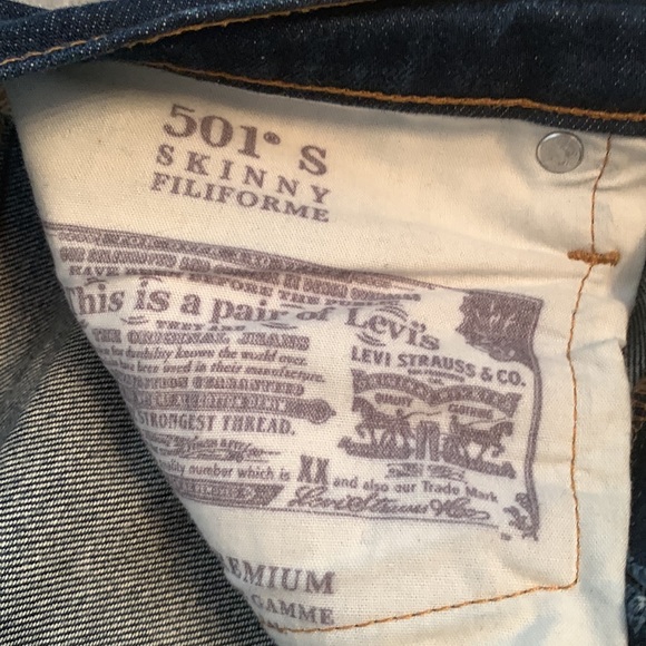 Levi’s 501 Skinny Hard Denim - Picture 2 of 7